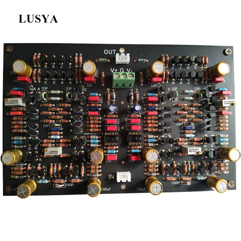 

Lusya Gold Throat Preamp HIFI Audio Single-ended, Balanced Amplifier Board A100SSD, A100SSDP T1316