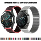 Ремешок нейлоновый для наручных часов Huawei Watch GT 2 Pro 2e, спортивный браслет для часов huawei watch GT 2 42 мм 46 мм