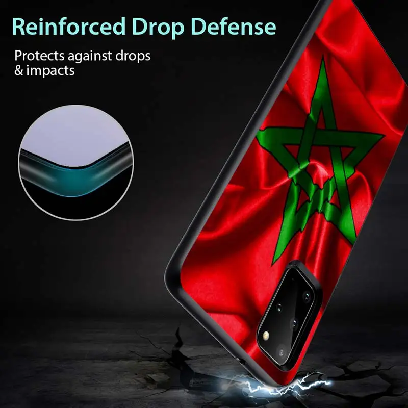 

MA Maroc Morocco Flag for Samsung S20 FE Ultra Plus A91 A81 A71 A51 A41 A31 A21S A11 A72 A52 A42 A32 A12 A02S Phone Case