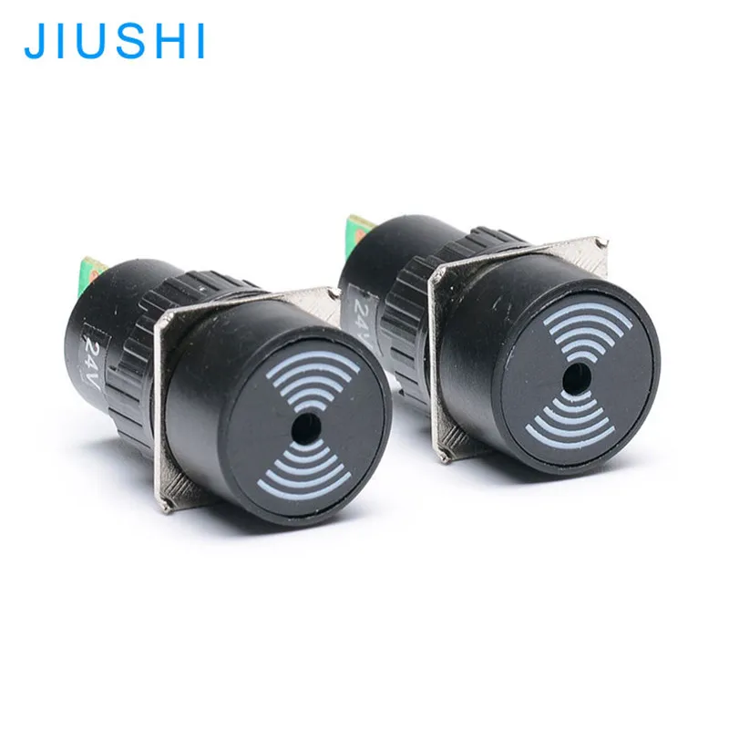 20 шт. LA16Y-M круглый черный монтажный отверстие 16 мм зуммер звуковая сигнализация