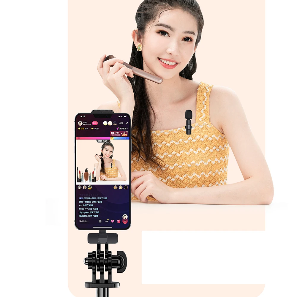 Подходит для Huawei Xiaomi Apple мобильный телефон live беспроводной петличный микрофон
