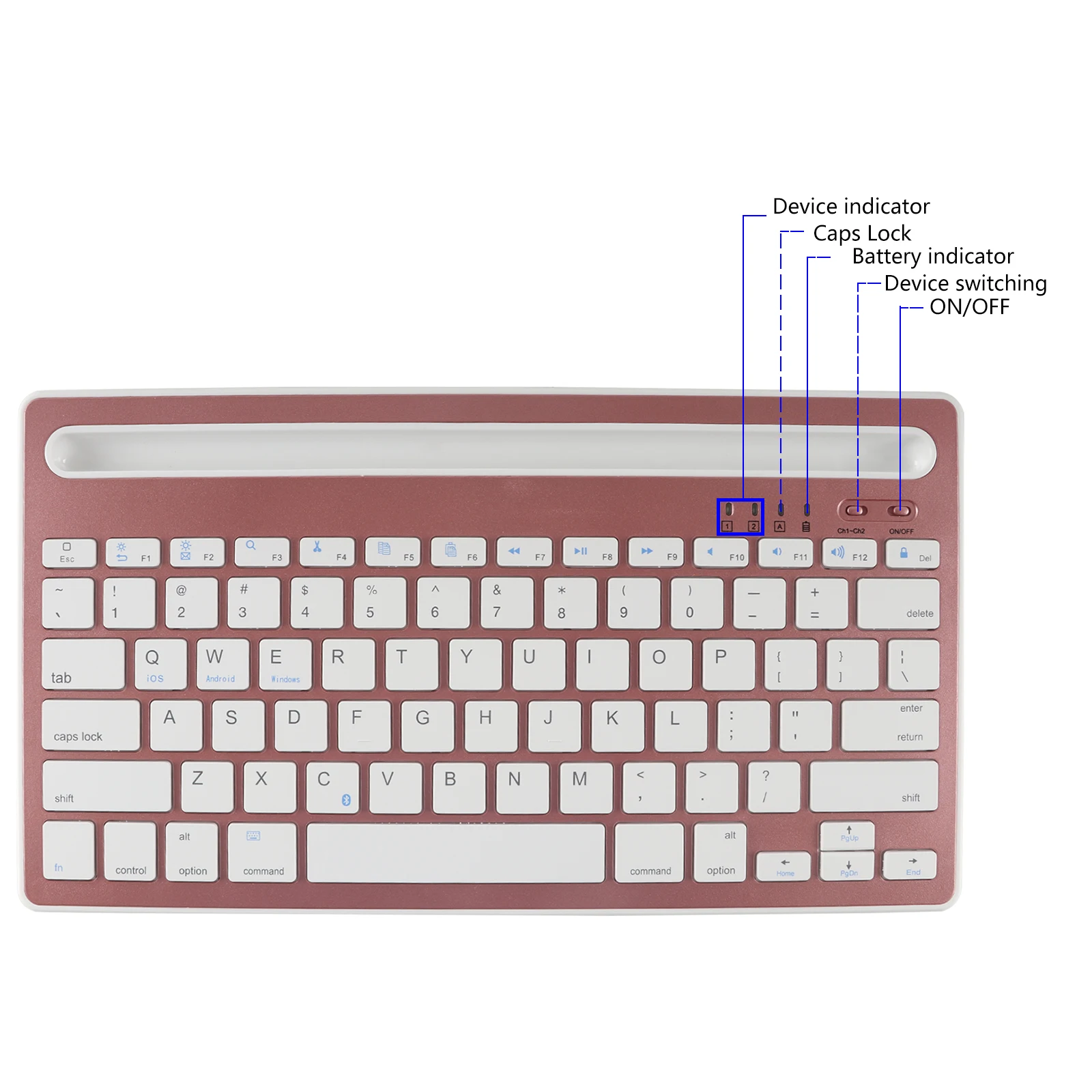 Bluetooth 3.0 Keyboard Wireless Gaming Keyboards Ultra-thin Office PC Gamer Keypad 78 Keycaps Keybord For Laptop Phone Tablet | Компьютеры