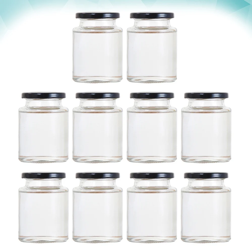 

10 Pcs Glass Sealed Can Food Storage Can Honey Storage Container150ml