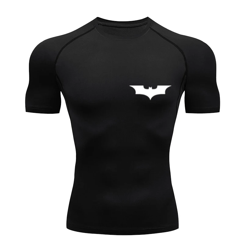 Мужская быстросохнущая футболка для тренажерного зала Спортивная фитнеса