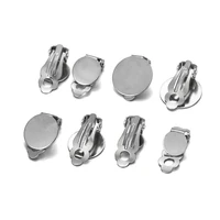 10 pieces batch stainless steel clip for ear stainless steel base for earring bedspread supply tray