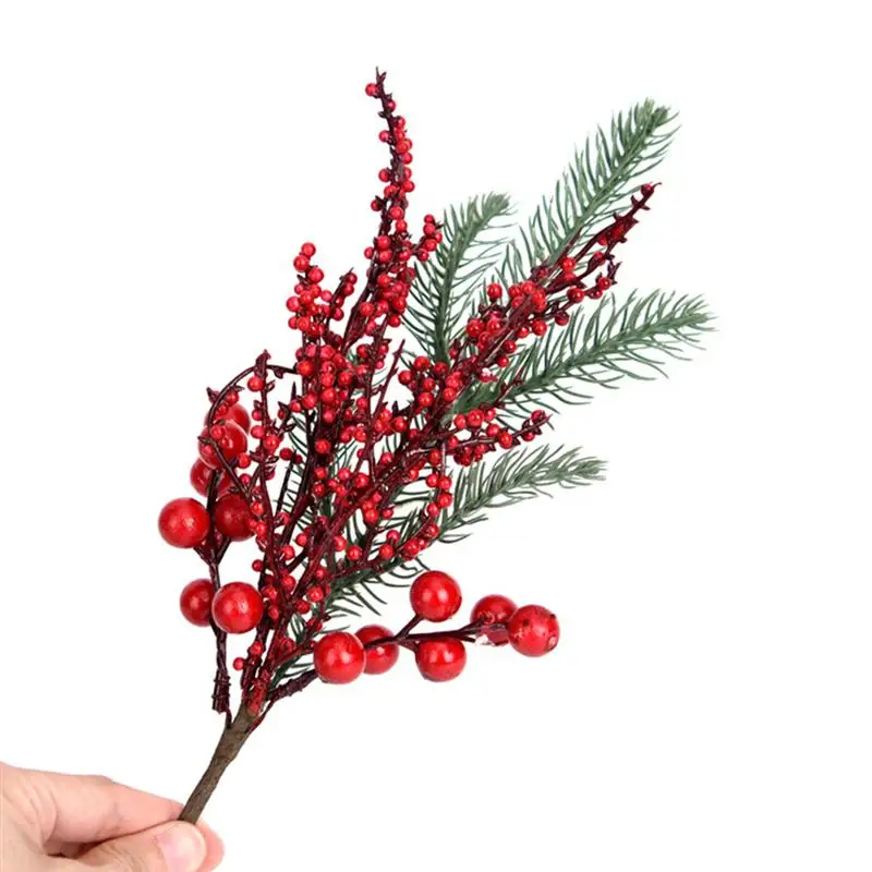 Рождество DIY моделирование цветок ягоды букет реалистичный домашний декор