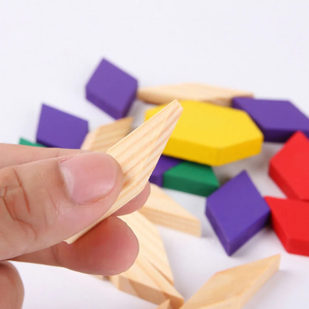 

1 Set Variable Geometry Tangram Jigsaw Toys Puzzle Cognitive Toys (Colorful)