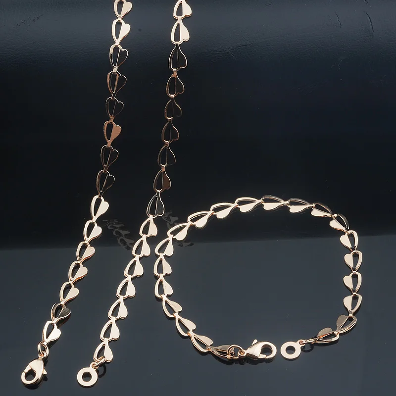 Ювелирный комплект jcloudsun розовый золото 585 пробы