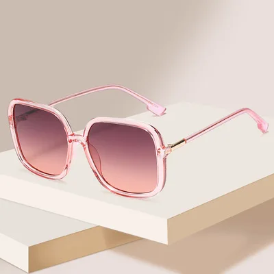 

Vintage Sunglasses For Male And Female Big Frame Sunglasses Popular Trendy Sunshade Mirror Colorful European And American 2021