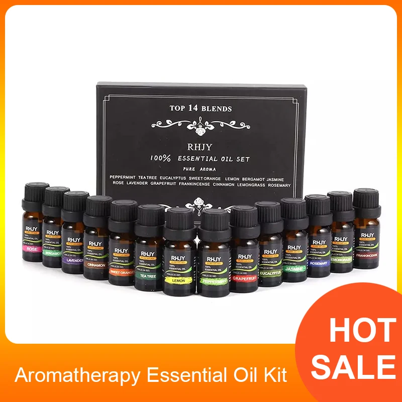 Набор натуральных ароматических эфирных масел для ароматерапии 10 мл