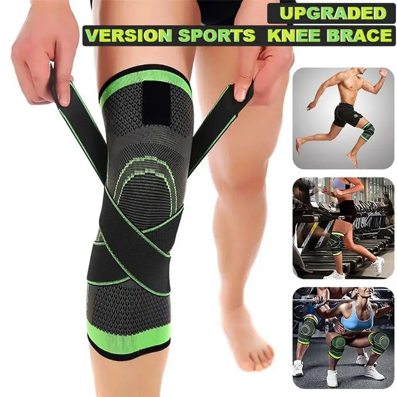 Наколенники 3D компрессионные эластичный пояс под давлением для бега баскетбола