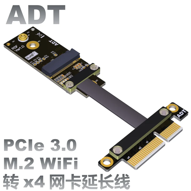 PCIe x4 к m.2 a. E. Ключ Wi Fi адаптер удлинитель для платы передачи с позолоченной