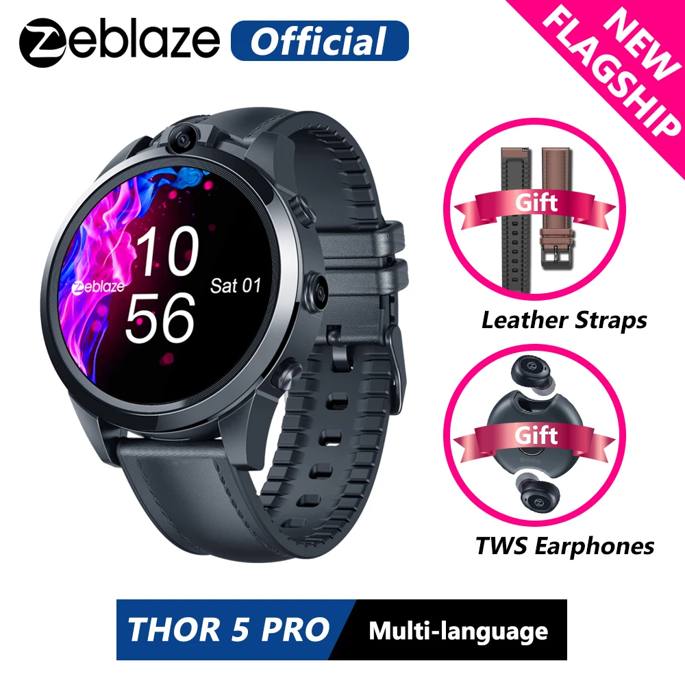 TWS наушники Zeblaze THOR 5 PRO с керамическим корпусом 3 ГБ + 32 ГБ|Смарт-часы| |