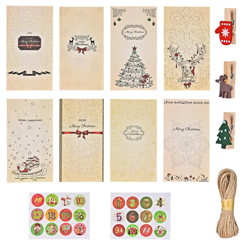 

Рождественский подарок, бумажный пакет из крафт-бумаги, рождественский подарок, бумажный пакет, бумажный пакет для хранения, пакет для хран...