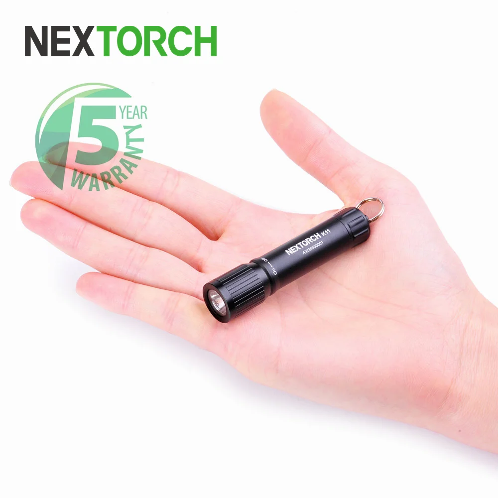 

Миниатюрный фонарик NEXTORCH с брелоком, 100 люмен, светодиодный компактный фонарик с батареей ААА для кемпинга, повседневной жизни, K11