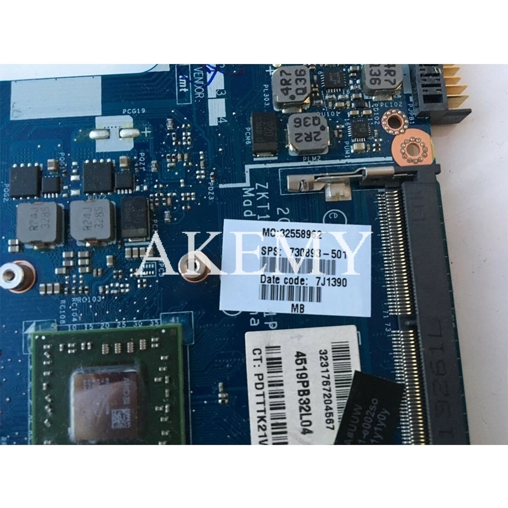 

LA-A521P 730893-501 730893-001 For HP PAVILION TOUCHSMART NOTEBOOK for TS 11-E 11-e001AU Motherboard A4-1250