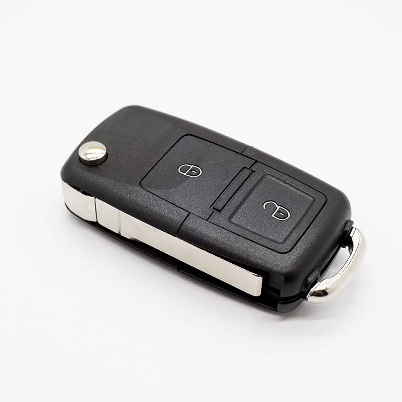 Xinyuexin Складной Дистанционный чехол для ключей FOB VW Polo Passat B5 B6 Tiguan Golf 4 5 Seat Skoda HU66 Blade 2
