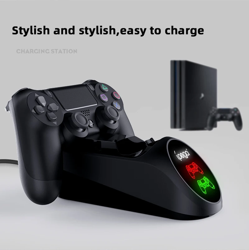 IPega 9180 PS4 контроллер быстрой зарядки док-станция двойной зарядное устройство Подставка с дисплеем для sony playstation 4/PS4 Slim/PS4 Pro