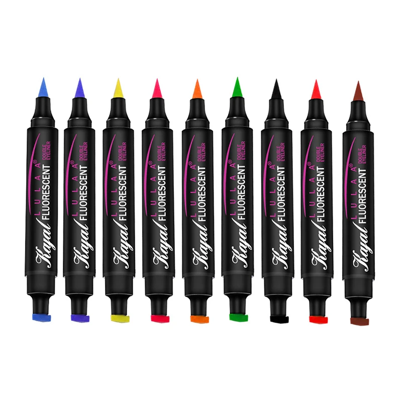 

Long Lasting Waterproof Eyeliner Pen Anti-Stain Dual Head Eye Liner Beauty Tool CIN6 899