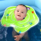 Детские аксессуары для плавания, кольцо на шею, поплавок для безопасности младенцев, круг для купания, надувной дельфин, надувной водный шар