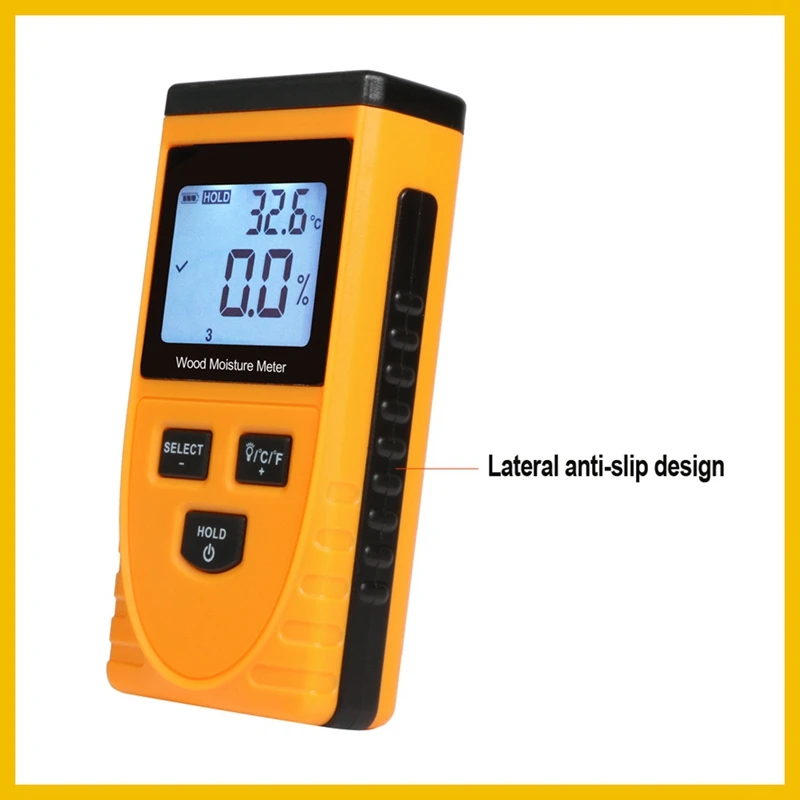 Inductive Wood Moisture Meter Hygrometer Digital Electrical Ambient Temperature Tester Measuring Tool GM630 | Инструменты