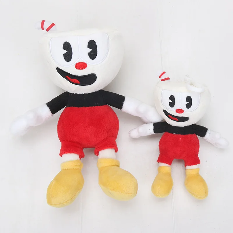 Горячая игра Cuphead плюшевая игрушка Mugman the Devil Legendary Chalice King Dice плюшевая мягкая игрушка кукла Cuphead Кольца Подвески 15-28 см