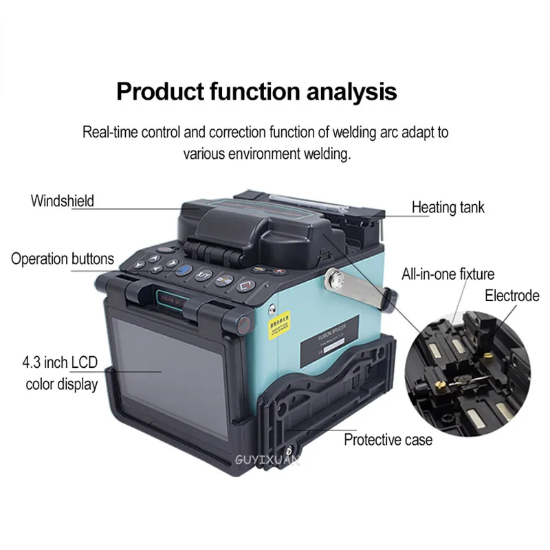 

Multifunctional leather wire fusion machineAutomatic optical fiber fusion splicerCable wire fusion tool