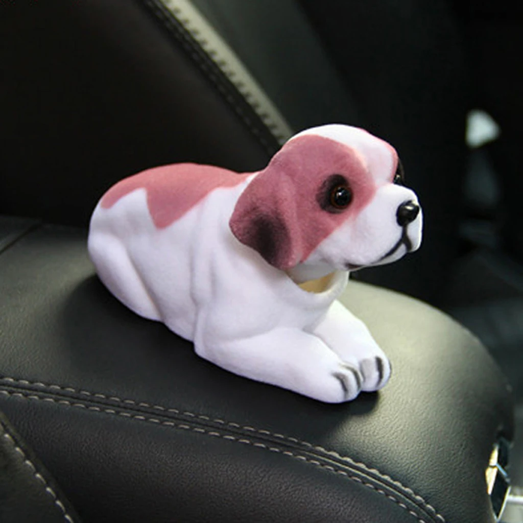 Трясущиеся головы Lucky Dog Bobbing Heads Car Dash Puppy для украшения автомобиля-Saint Bernard |