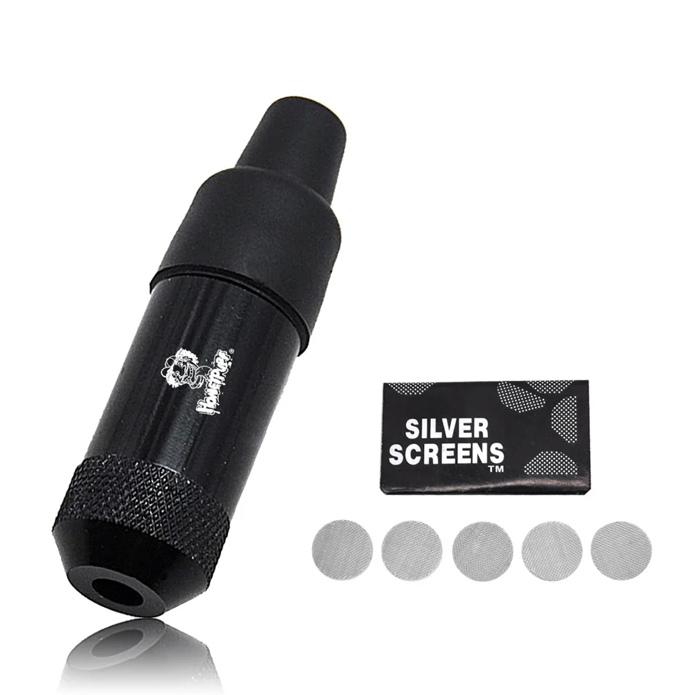 HONEYPUFYY алюминиевая трубка для курения табака металлическая мини с резиновым