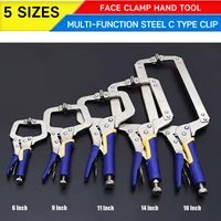 69111418 inch c type multi function steel clip vise grip locking plier pincers woodworking clamps clips face clamp hand tool