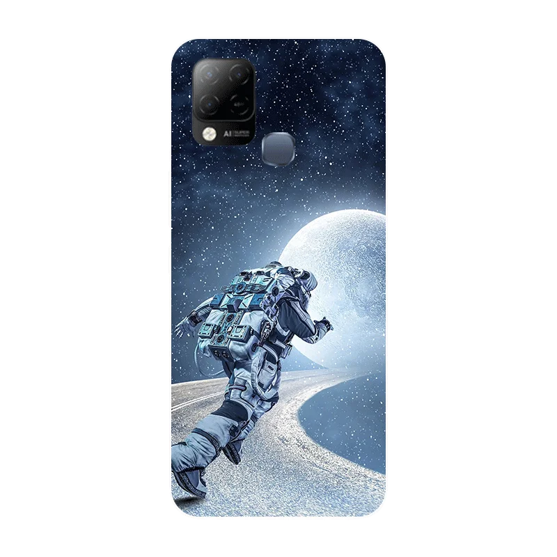for infinix hot 10s case silicone space soft tpu back cover cases for infinix hot 10s nfc phone case for infinix not10s nfc 10 s free global shipping