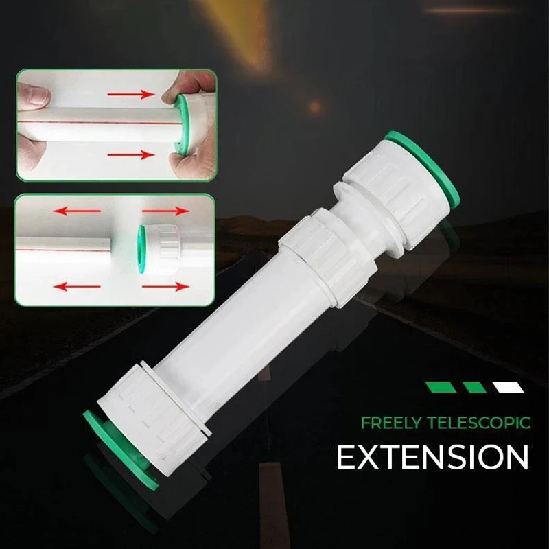 

Newly Stretch Connector Water Pipe Fittings Household Cleaning Replacement Stretch Connector Water Pipe