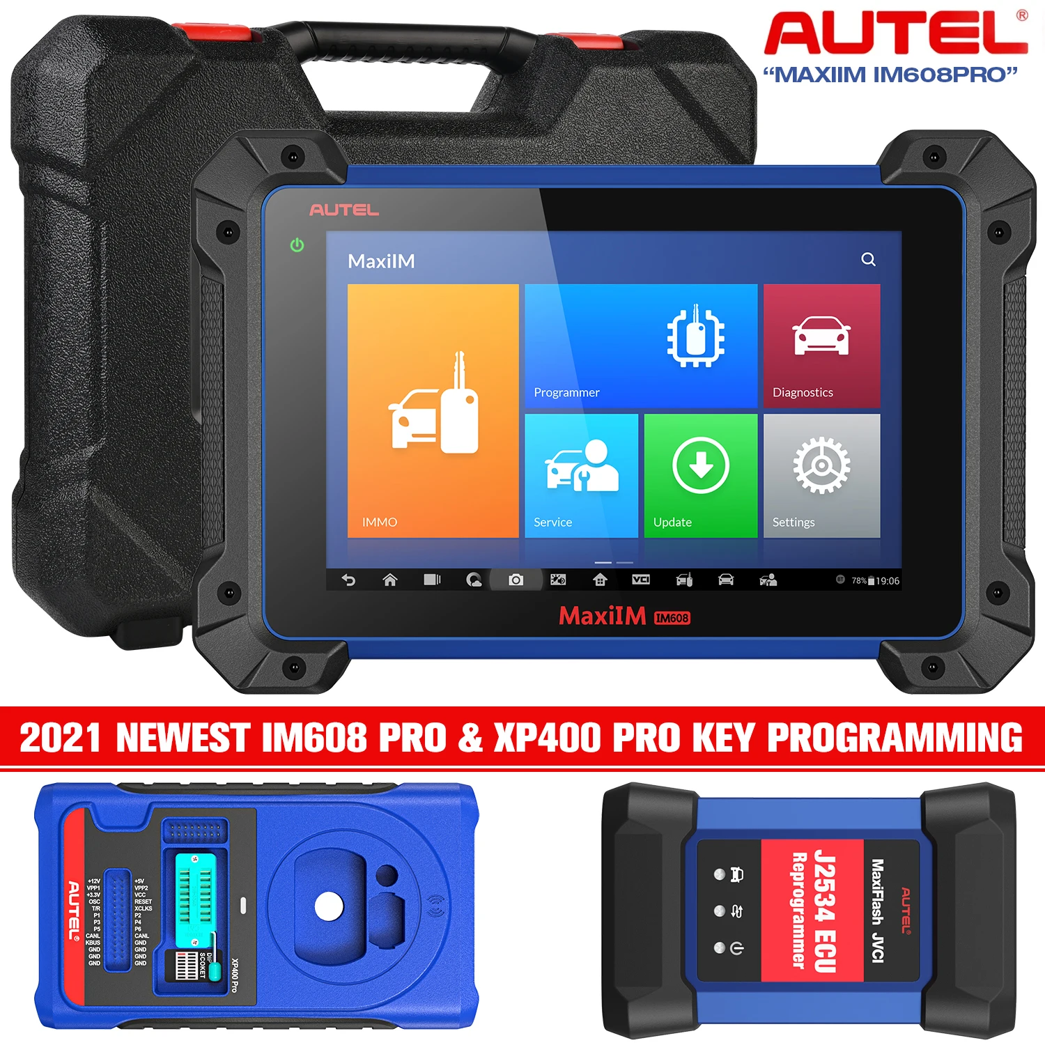 

2021 Autel MaxiIM IM608PRO & IMKPA Key Programming All System OBD2 Auto Diagnostic Tool ECU Coding PK IM608 & IM508