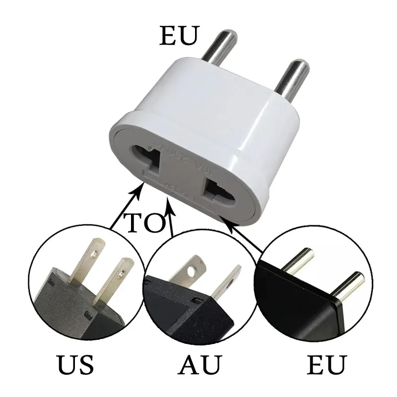 2 шт. в упаковке штыри 4 8 мм для США Японии Европы адаптер питания путешествий
