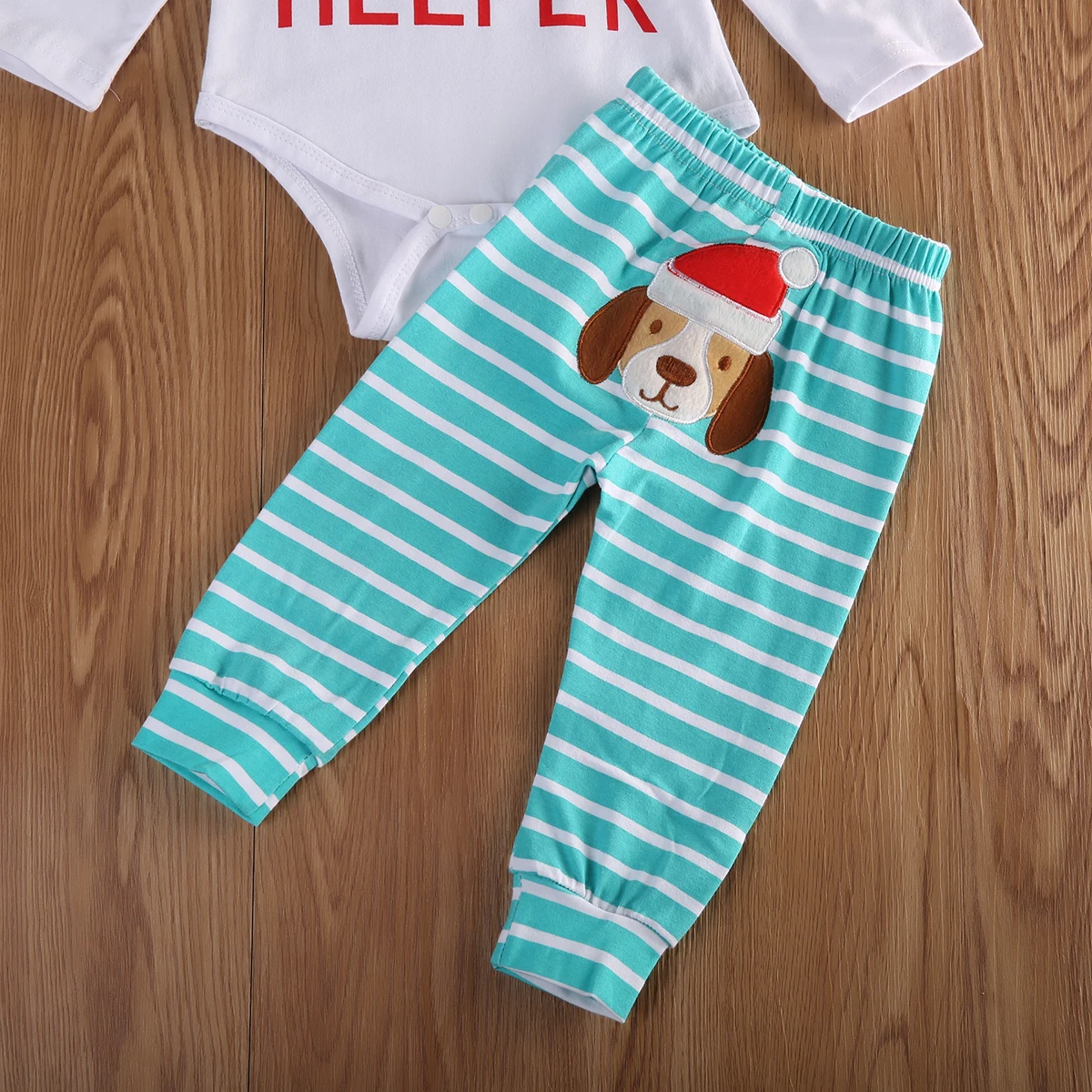 Рождественский комбинезон для младенцев мальчиков девочек с принтом в виде букв