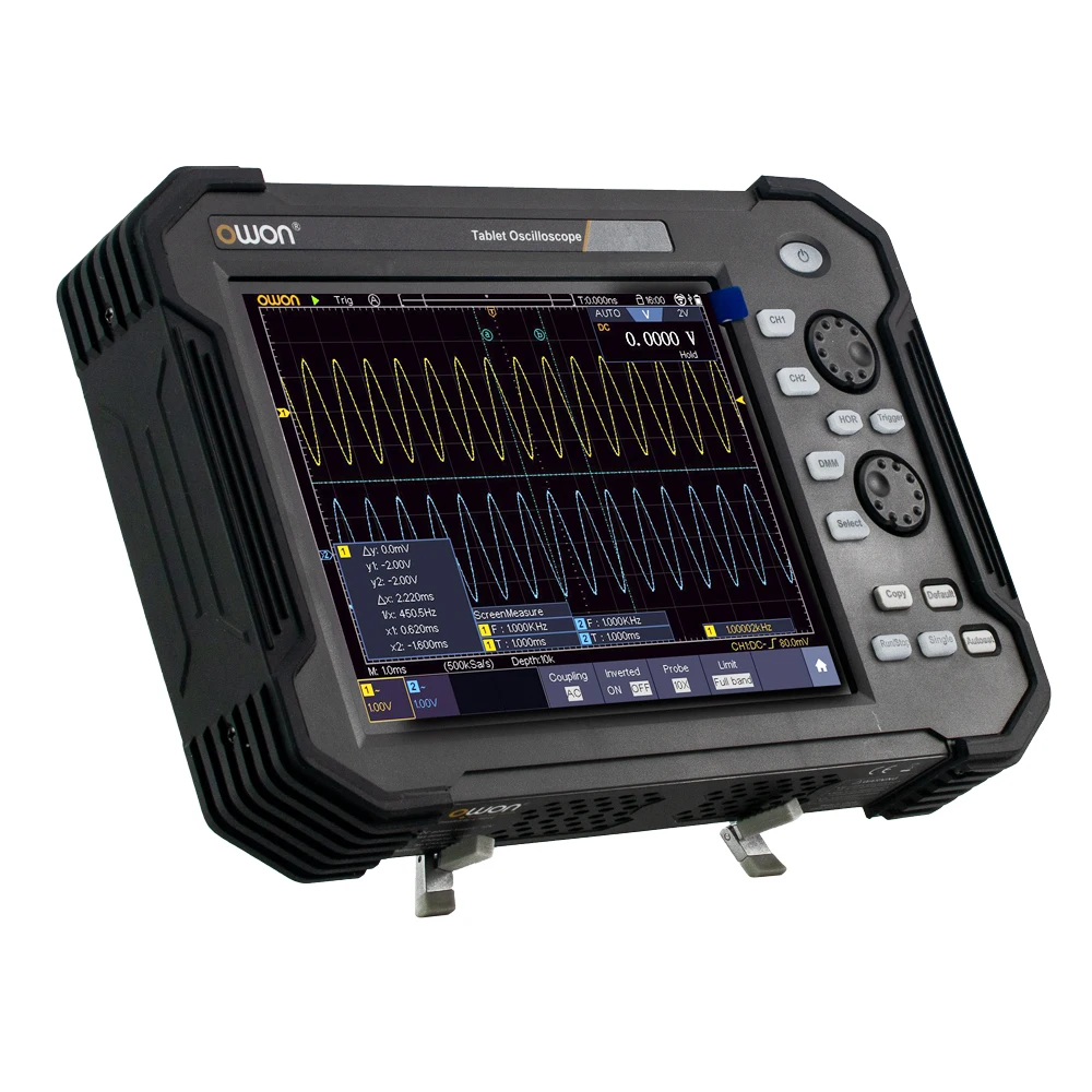 Owon TAO3072 2CH 8 дюймов портативный планшетный цифровой осциллограф 800x600 бит 70 МГц