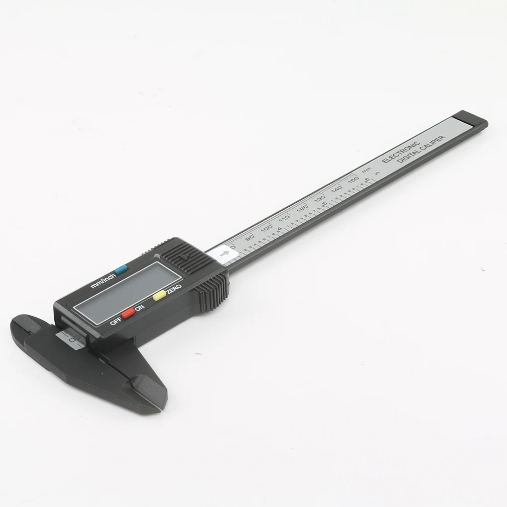 150 мм Цифровой суппорт Пластик волокно электронный цифровой штангенциркуль с