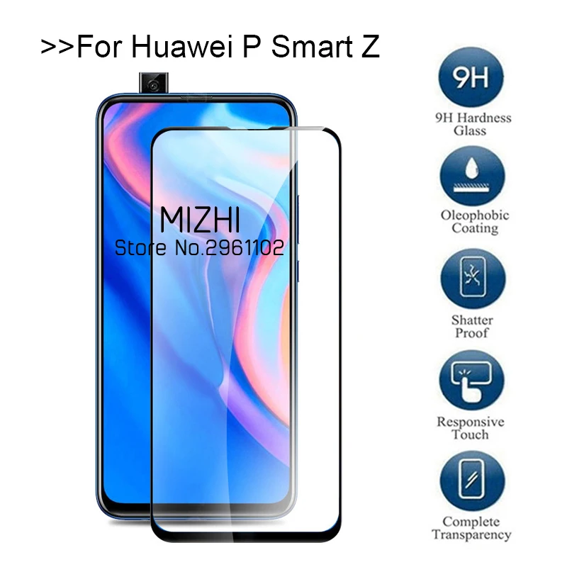 

Закаленное стекло для huawei p smart z, Защитное стекло для экрана huawei p smart z y9 prime 2019, защитная пленка huwei huaway psmartz 6,59 дюйма