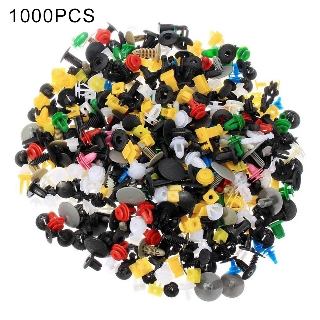 

1000pcs Universal Mixed Auto Fastener Car Bumper Clips Retainer Car Fastener Rivet Door Panel Liner For All Car