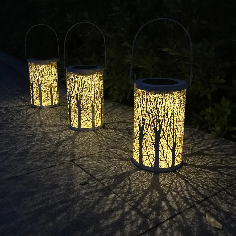 

Solar LED Lantern Light Hollow Maple Leaf Hanging Lamp Outdoor Garden Yard Path Lawn Patio Hanging Waterproof Lamp Lantern