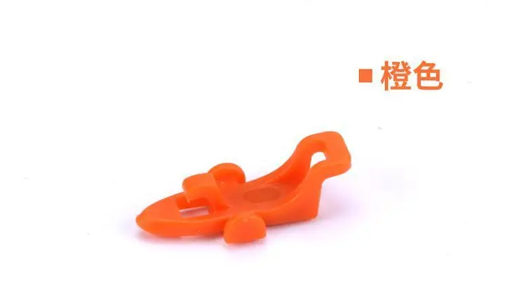Orange 1 комплект рыболовный крючок держатель приманки с 3 резиновыми кольцами для удочки рыболовное снаряжение портативные аксессуары фиксированная приманка - Цвет: Orange
