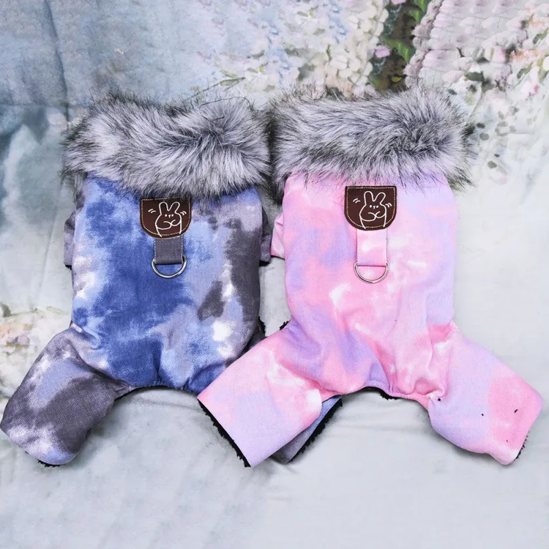 

British Style Windproof Pet Clothes Winter Warm Dog Coat Thicken Pet Clothing for Dogs Jumpsuit Hoodies Jacket Dog Supplies