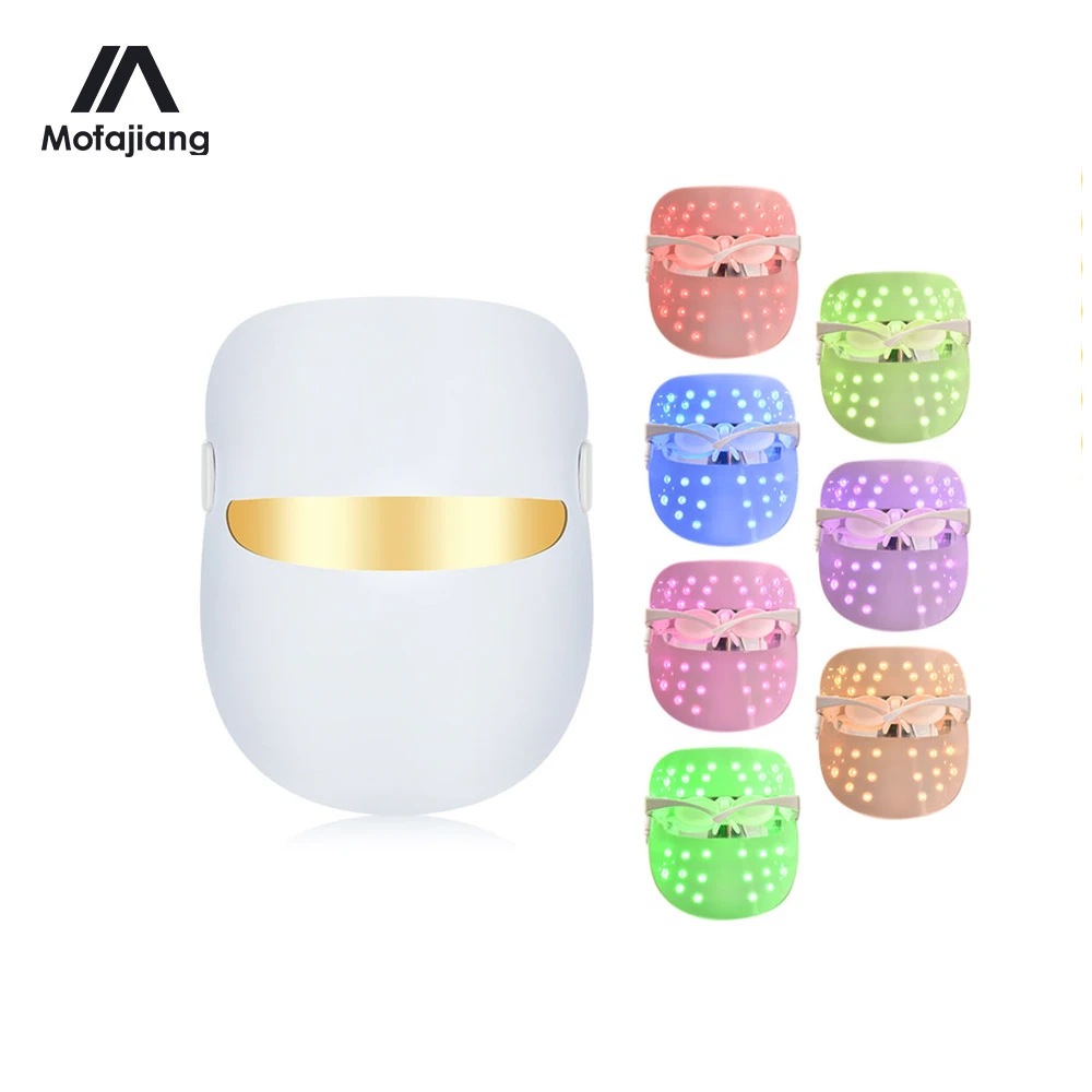 Светодиодный Фотон Маска для лица терапия 7 цветов светильник подтяжка кожи