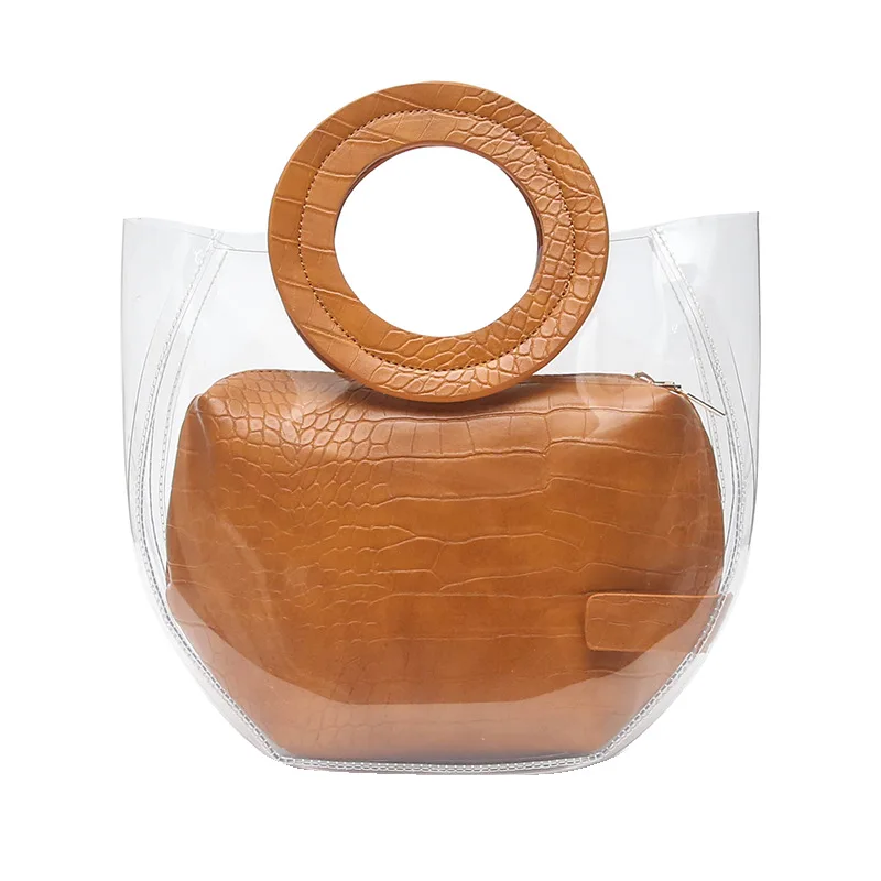 

Прозрапосылка для матери и ребенка, новинка, большой бренд jelly pvc + PU, женская сумочка одного размера