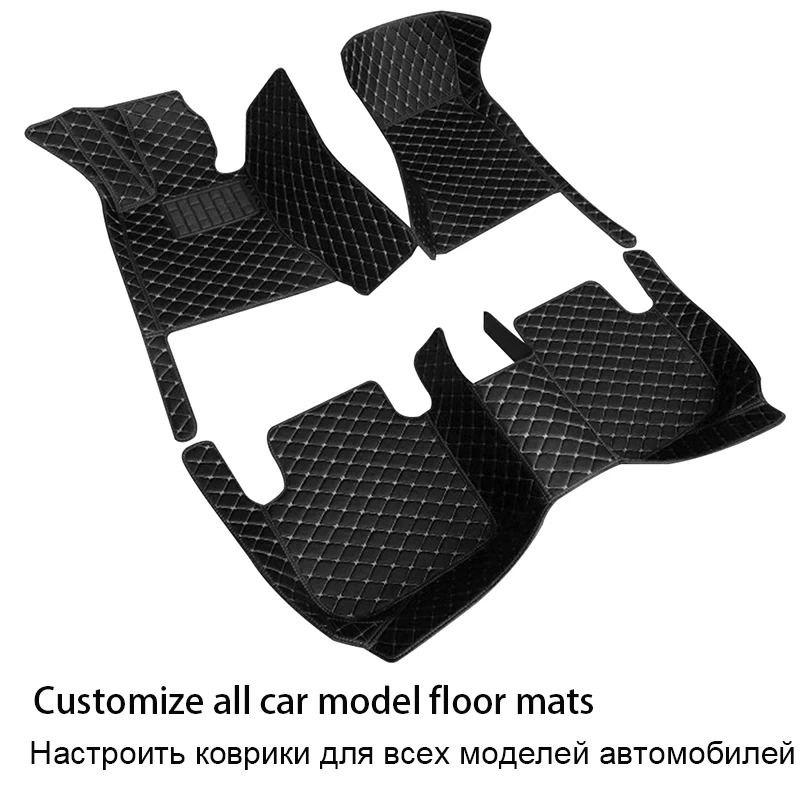 Durable Leather Car Floor Mat for MG ZS EV MG3 MG5 MG6 MG7 GT HS RX5 car accessories Rugs automotive goods