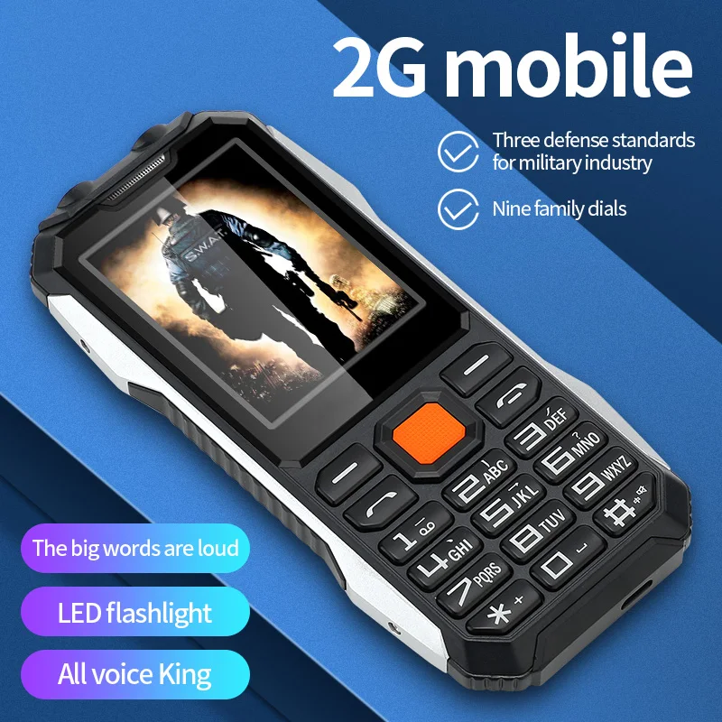 2 4 dual sim shockproof cellphones sos mp3 video player camera recorder alarm cheap gsm featured mobile phones russian keyboard free global shipping