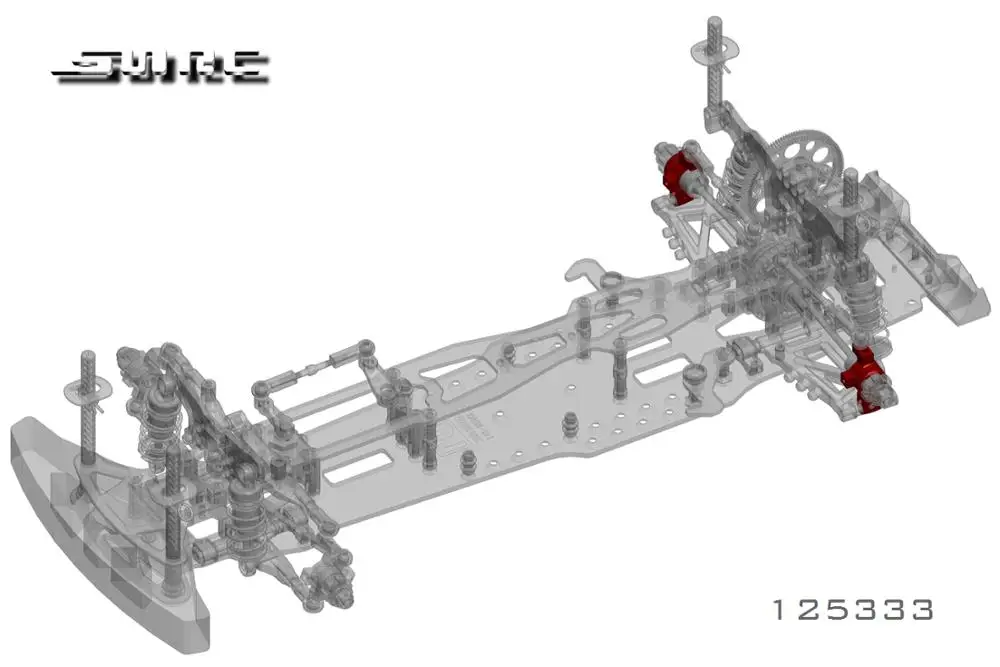 SN-RC 125333 1:10 RCAccessories ALU. Заднее колесо L + R | Игрушки и хобби