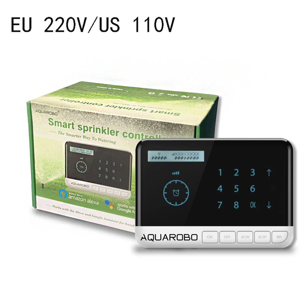 

Wifi Garden Watering Timer EU /US Summer Sprinkler 8 Zones Voice Tuya Irrigation Controller Phone APP Self-Watering For Garden