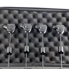 4-цветные светодиодные индикаторы указывают на рыболовные снасти для карпа, коробка на молнии, набор рыболовных Свингеров, сигнализатор клева свингера, искусственная кожа 2021