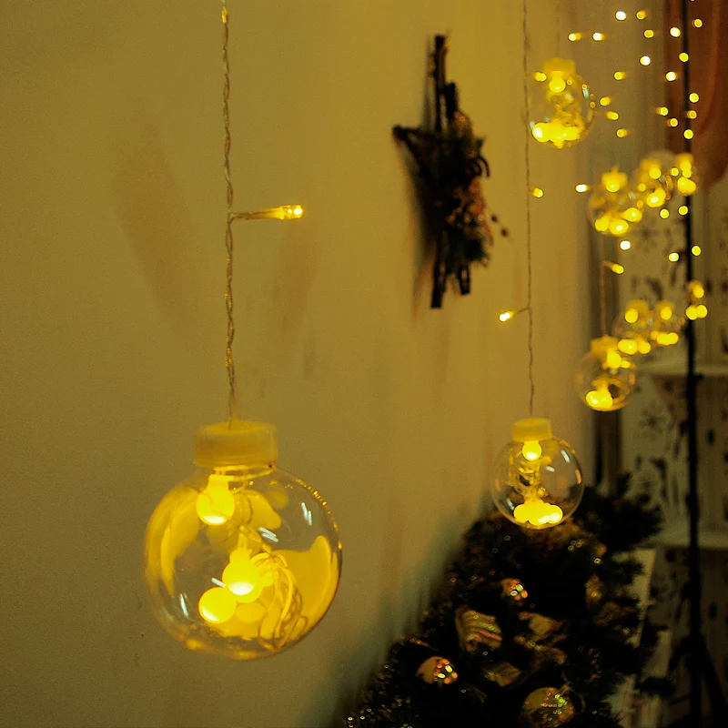 Светодиодный фонарь с рождественскими желаниями и звездами украшения для дома